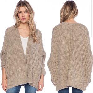 Free People Taupe Knit Cardigan